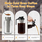 64 Oz Cold Brew Coffee Maker - 2-Quart Wide Mouth Mason Jar with Stainless Steel Filter, Lid & Spout for Iced Coffee & Tea