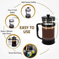 34 Ounce (1 Liter) French Press Coffee Maker – Perfect for Coffee & Tea Lovers