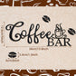 Coffee Bar Rustic Metal Sign Rustic Coffee Bar Hanging Wall Decor Coffee Signs for Coffee Bar Metal Coffee Wall Art for Coffee Bar Home Office Kitchen(Coffee Bar and Bean Style)