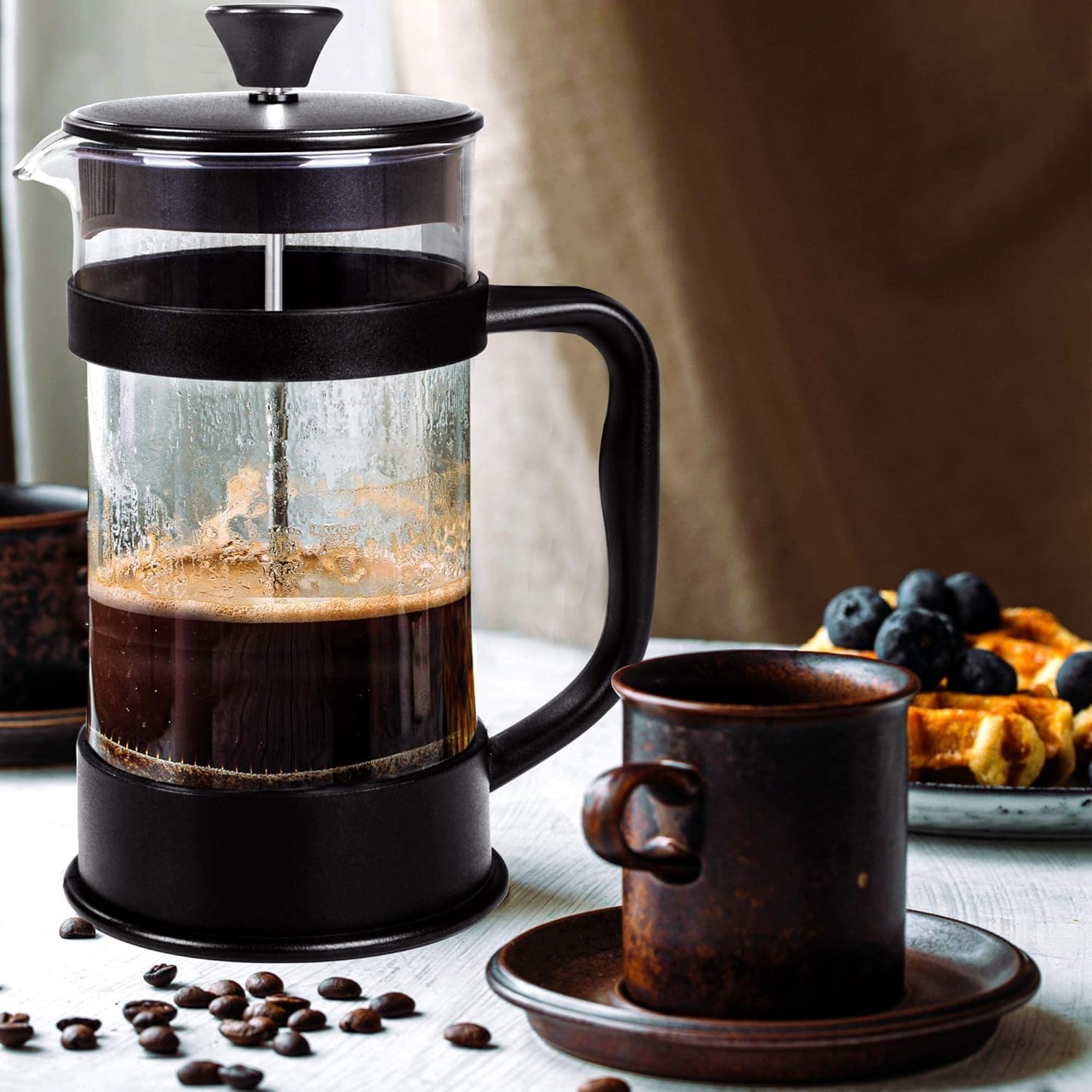 34 Ounce (1 Liter) French Press Coffee Maker – Perfect for Coffee & Tea Lovers