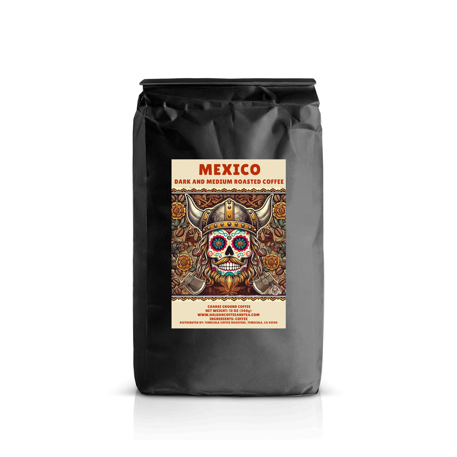 12 oz bag of Haluan Mexico coarse grind coffee